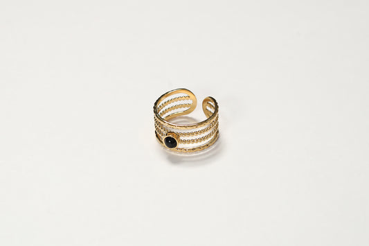 Midnight Gleam Ring | Premium Handcrafted Jewellery